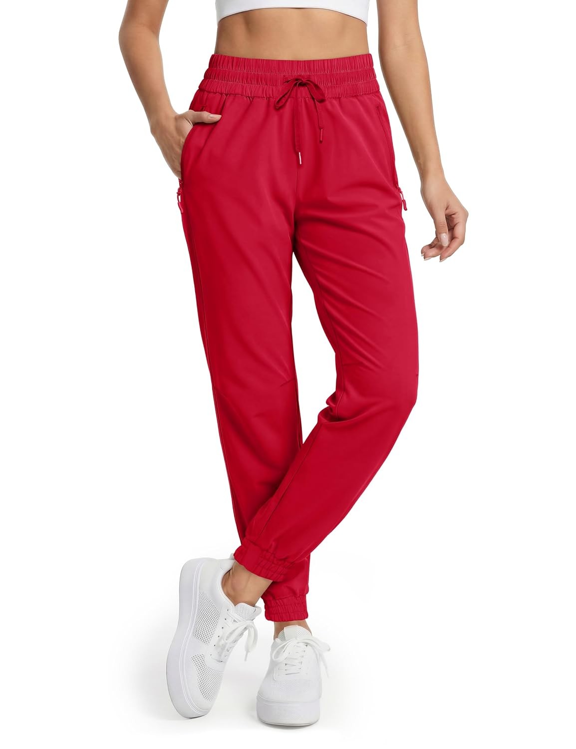 MAGCOMSEN Women\'s Hiking Pants Lightweight Quick Dry Athletic Travel Jogger