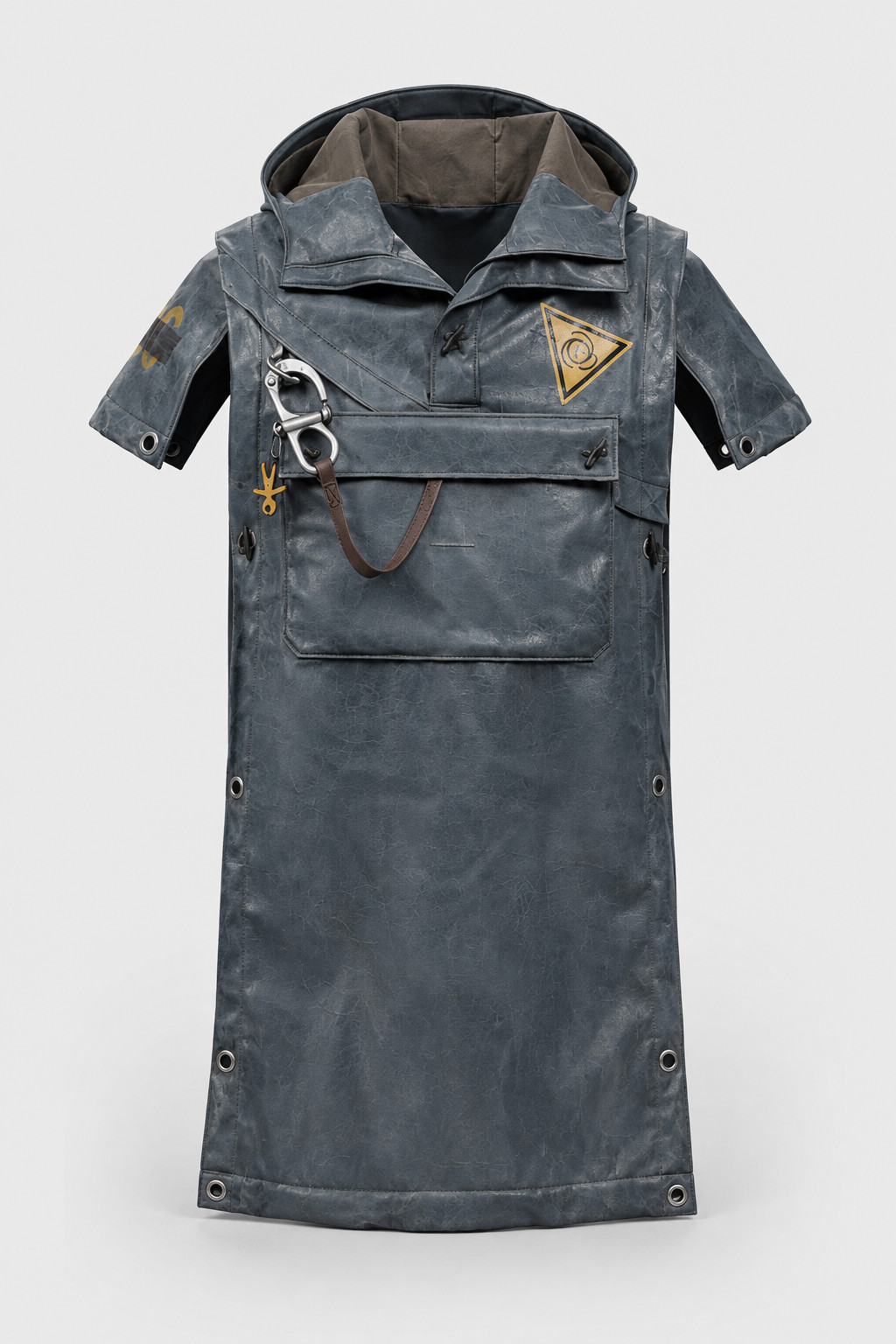 Control resonant dylan faden leather poncho