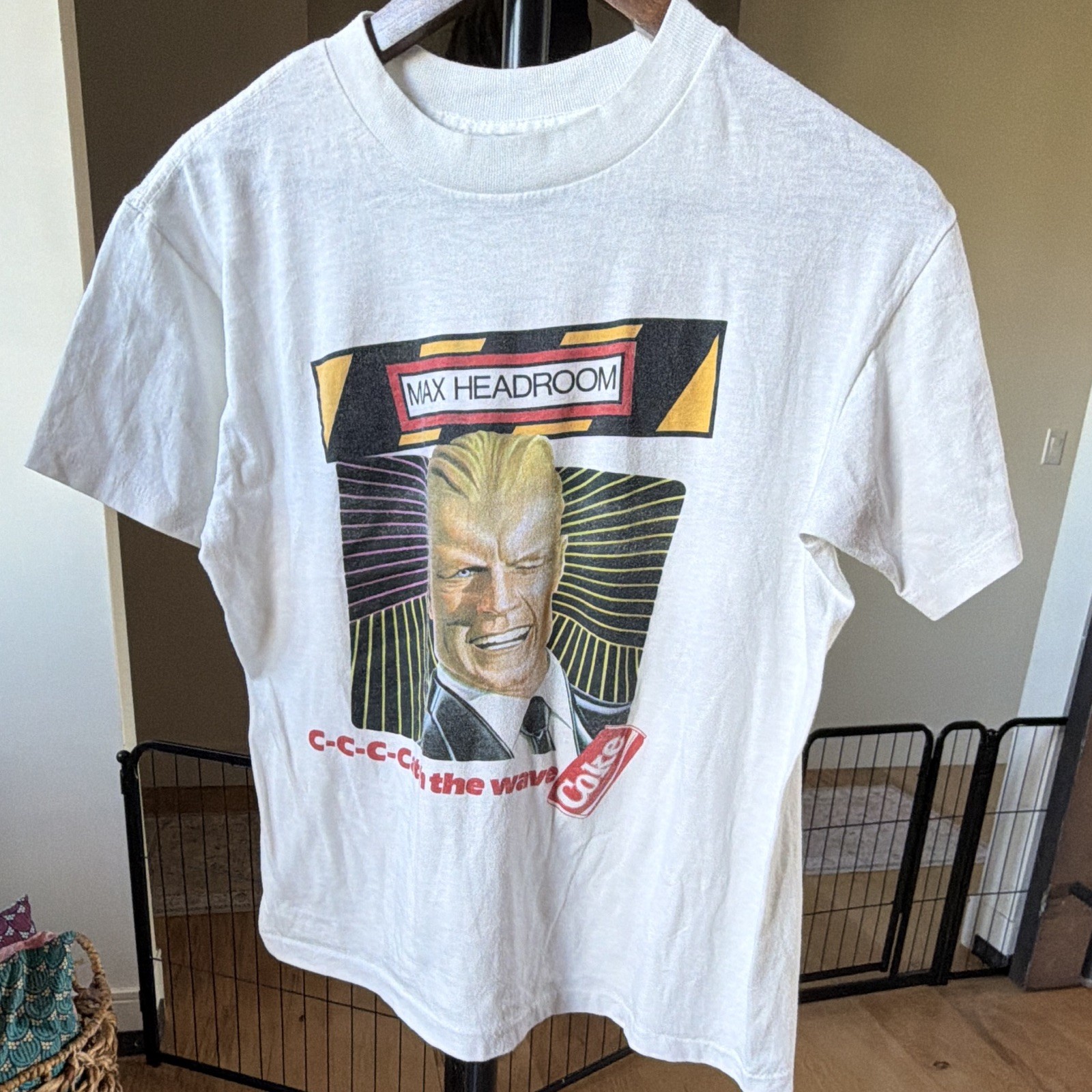 Vintage 1980s Max Headroom Coke Promo T- Shirt Excellent Condition