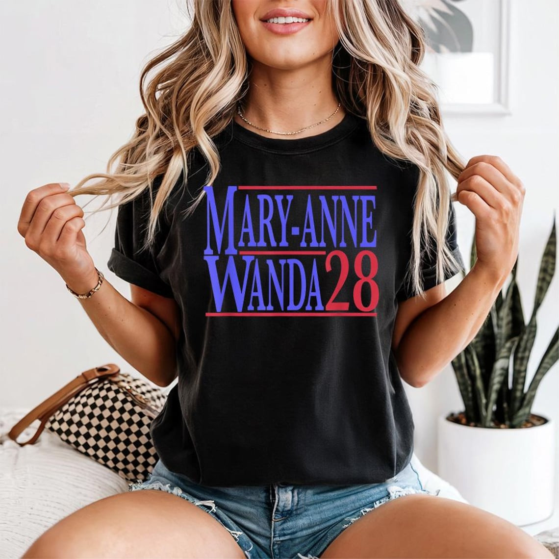 Mary Anne and Wanda 28 Comfort Colors Shirt 2028 president Election party Tee