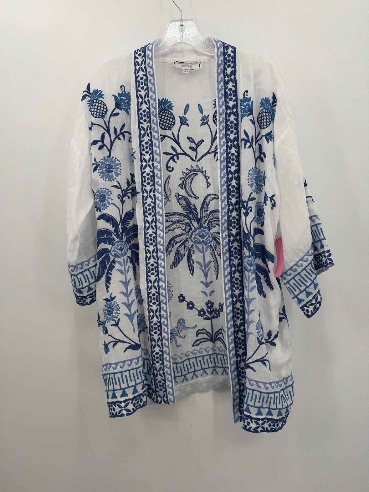 Pre-Owned Johnny Was White Size Small Open Jacket