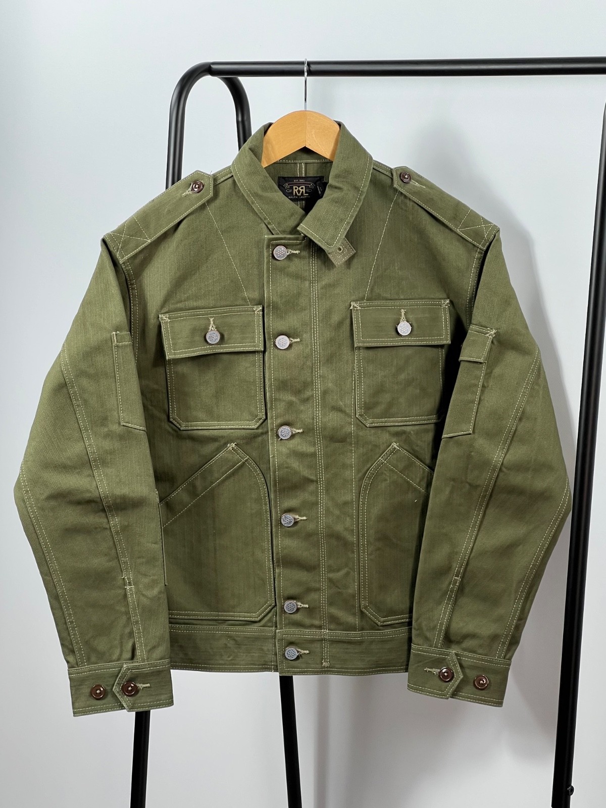 Vintage RRL Ralph Lauren Double RL Military Field Men\'s Jacket Size S