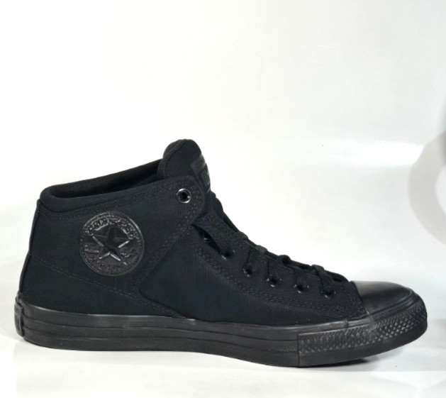 CONVERSE Men's Chuck Taylor All Star High Street Mid-Top Shoes Sneakers Black