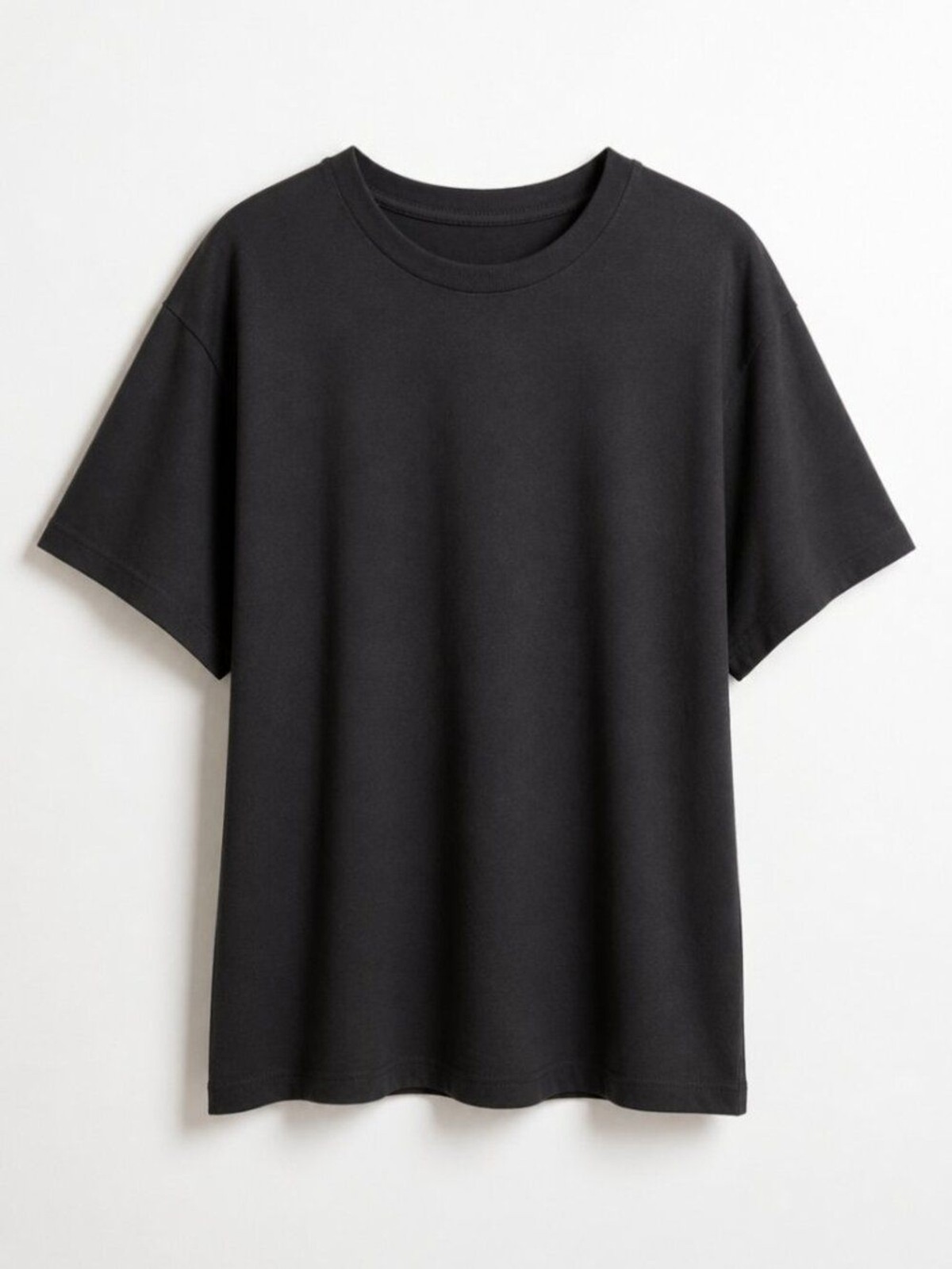 torrid Black Short-Sleeve Crew Neck Super-Soft Ribbed Tee - 2