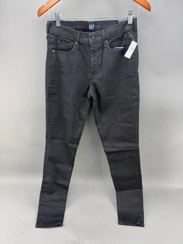 GAP Denim Womens Black True Skinny Jeans Size 28 Regular