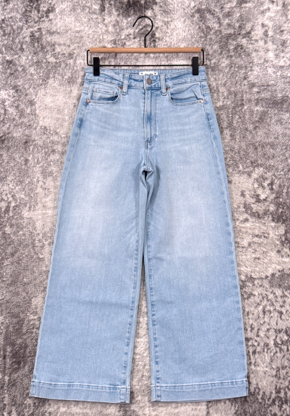Paige Anessa Jeans 27 Womens Wide Leg Cropped In Martini Light Wah