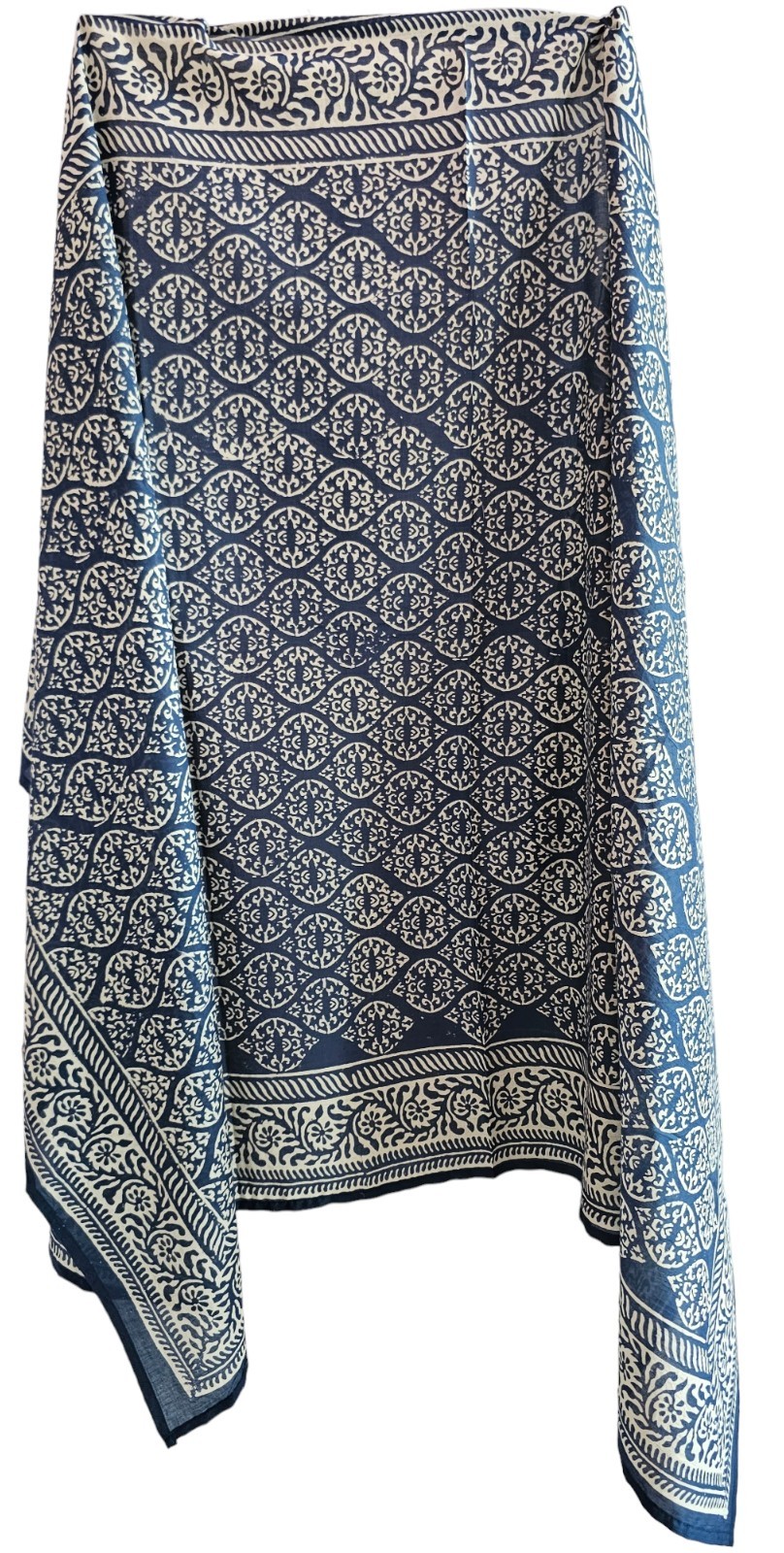 Indian Handblock Floral Printed 100% Cotton Sarong Pareo For Women