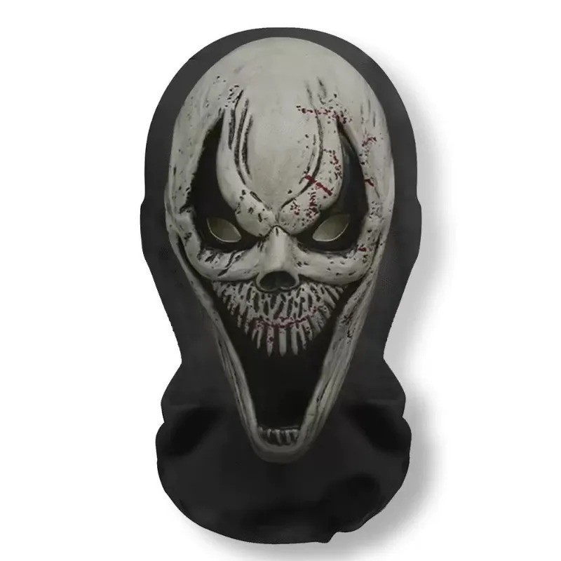 Halloween Ghost Face 3D Mask Balaclava Full Face Elastic Mesh Breathable Skull