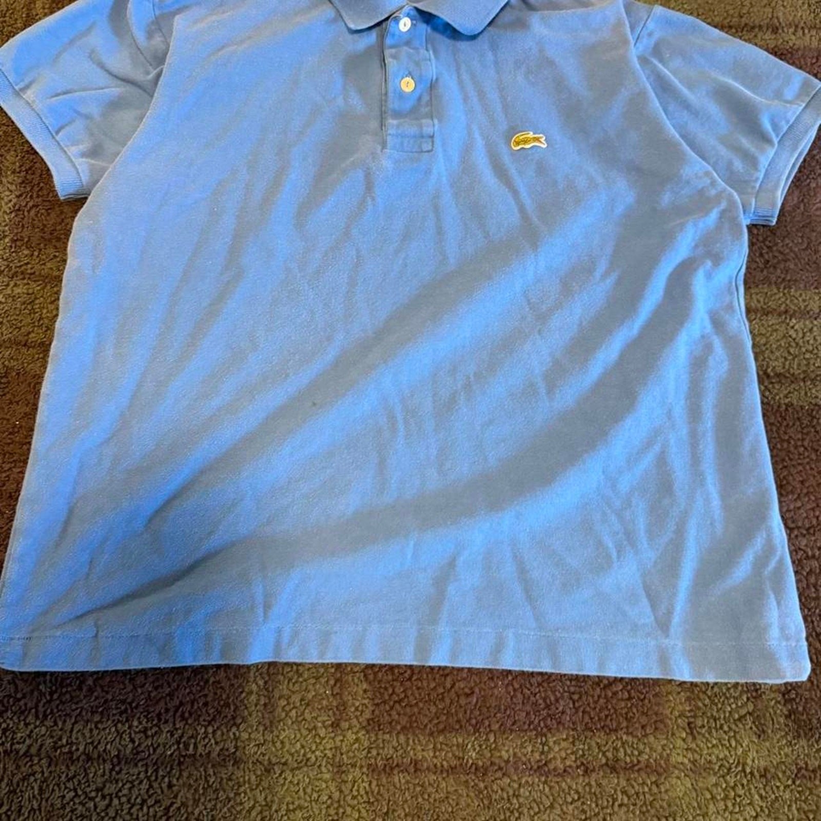 Blue lacoste polo shirt size