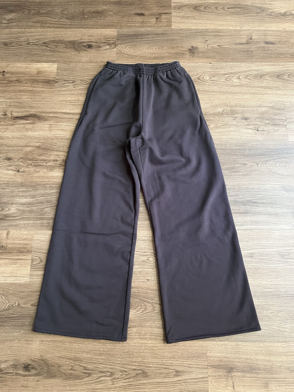YGEBB Yeezy Gap Wide Leg Fleece Sweatpants Black Size Small
