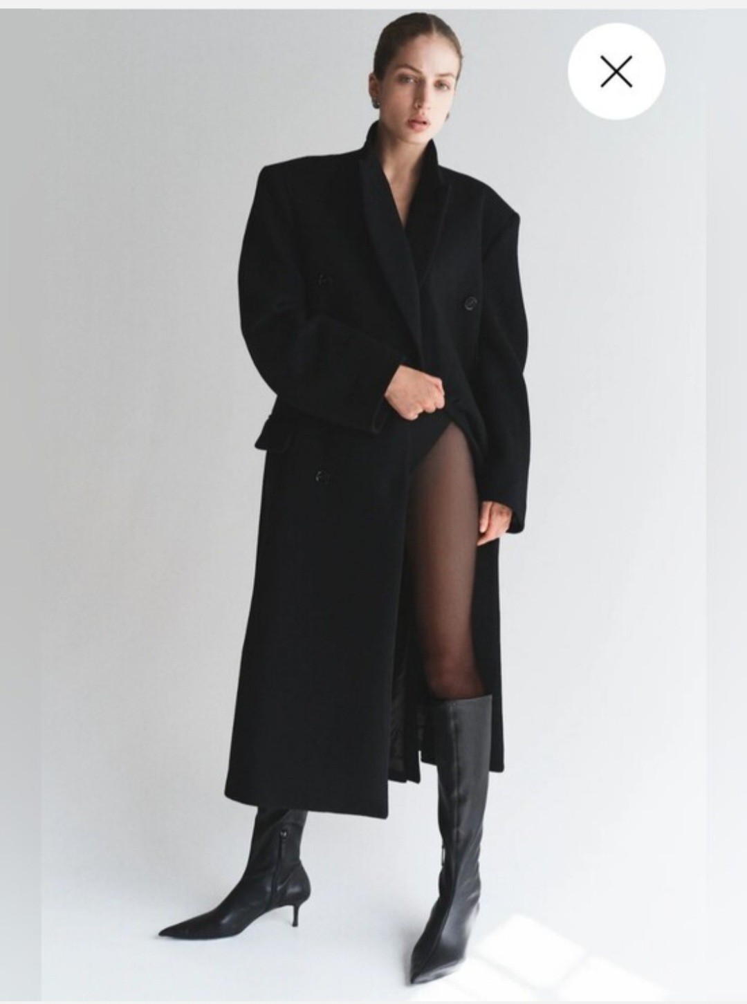 H&M STUDIO Wool Coat size M