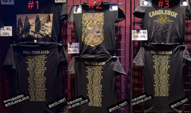 Candlebox Shirt Fall Tour 2026 Concert Merch Rock Band Tour Reprint