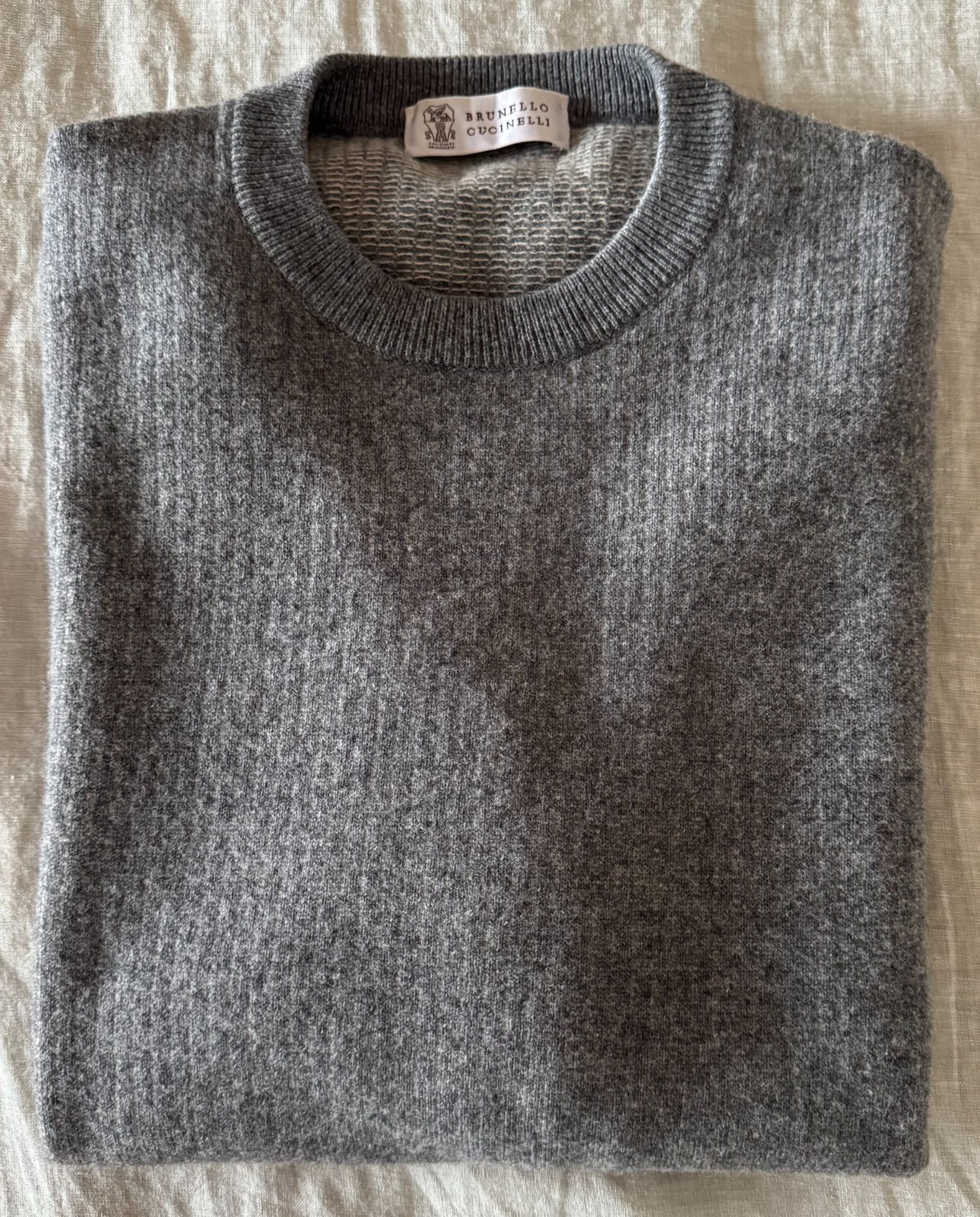 Brunello Cucinelli Wool/Cashmere Crewneck Sweater Men EU52