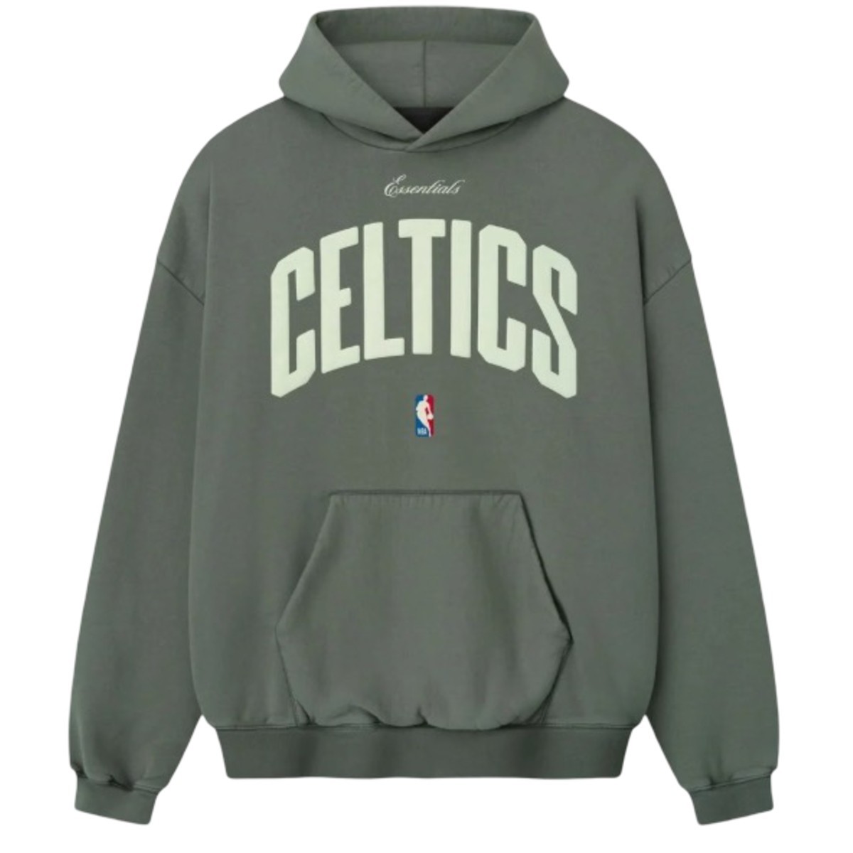 Fear of God Essentials Celtics 90\'s Hoodie Balsam Green 192NB256907F Men’s New