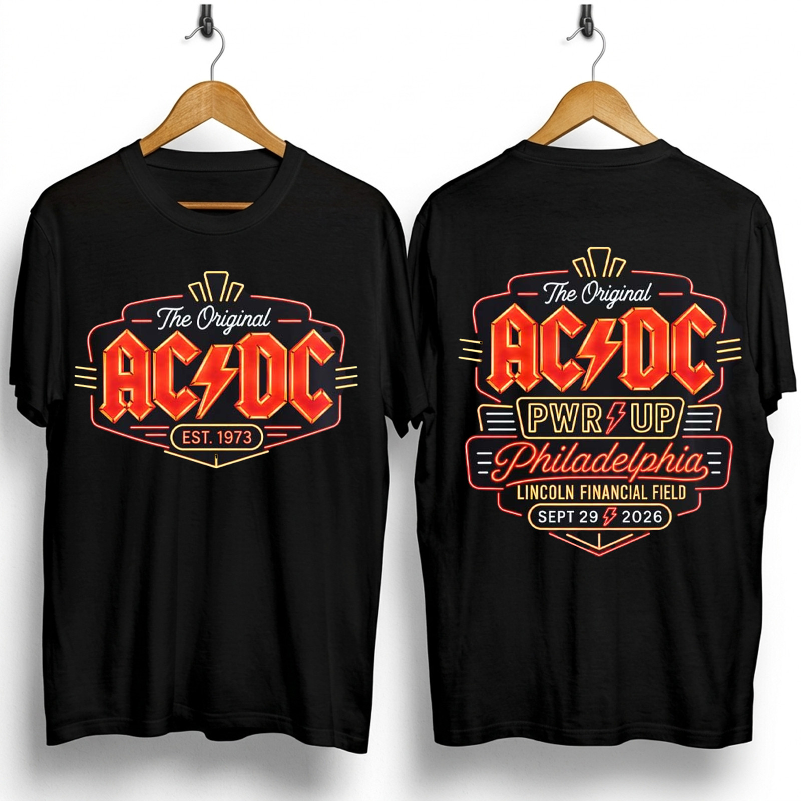 NEWACDC Philadelphia PA 2026 Sept 29 Black T shirt