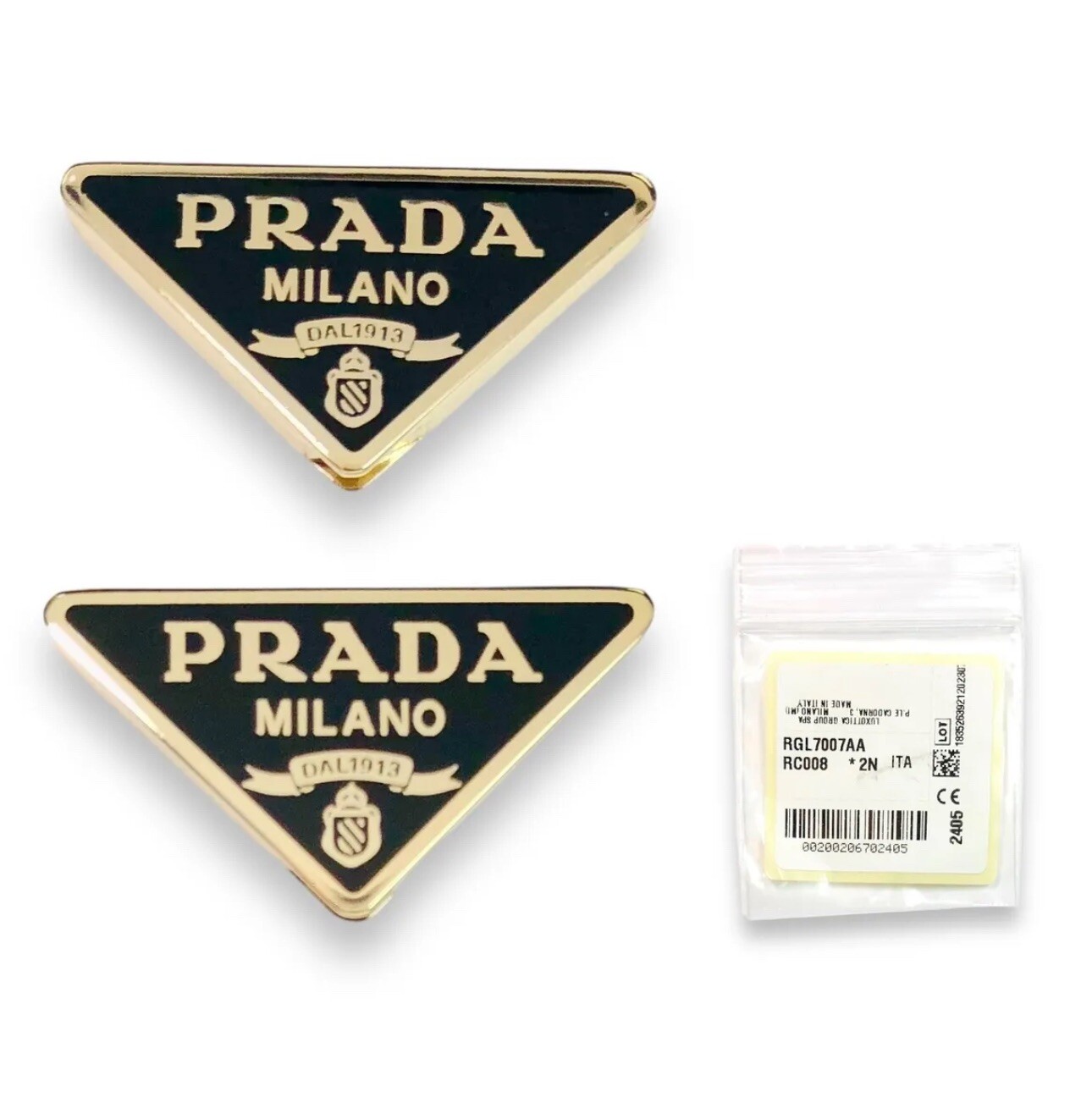 PRADA A53V A51V A50V A50S A51S A52S Sunglasses Black/Gold Icon Logo Genuine Pair
