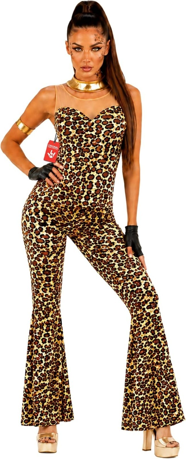 Ladies Scary Spice Popstar Costume S-XXL Women`s 1990s Girl Band Suit Halloween