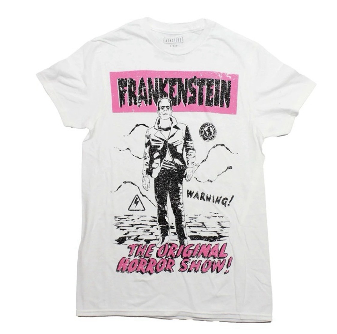 Universal Monsters Frankenstein Original Horror Show Graphic  T-Shirt NEW