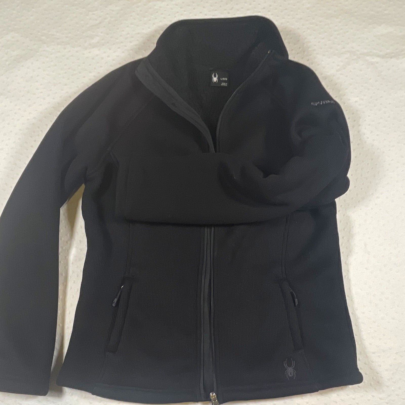 Spyder Outbound/Bandit performance series waffle knit full zip fleece interior L
