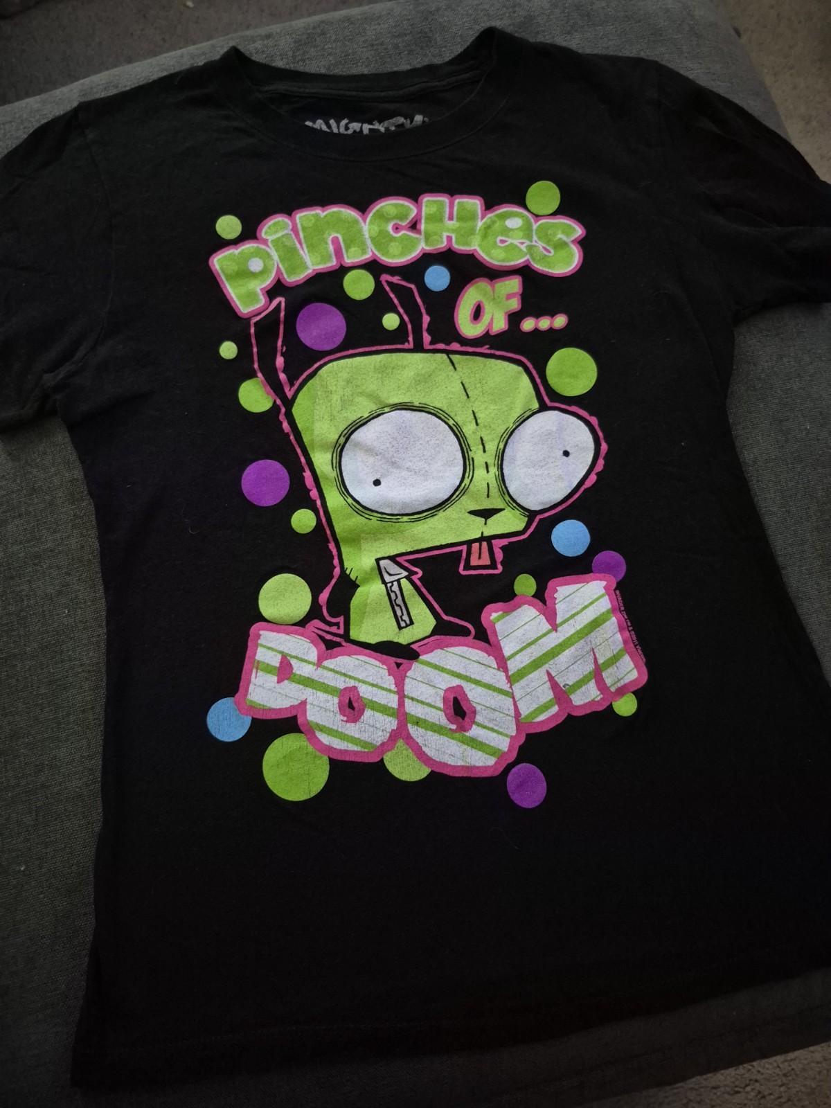 Mighty Fine Invader Zim Shirt Y2k Vtg Teen Girl Size M