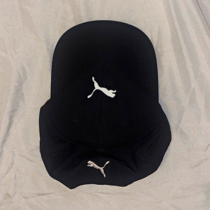 PUMA Golf Black Adjustable Men\'s Baseball Cap One Size Polyester Knit