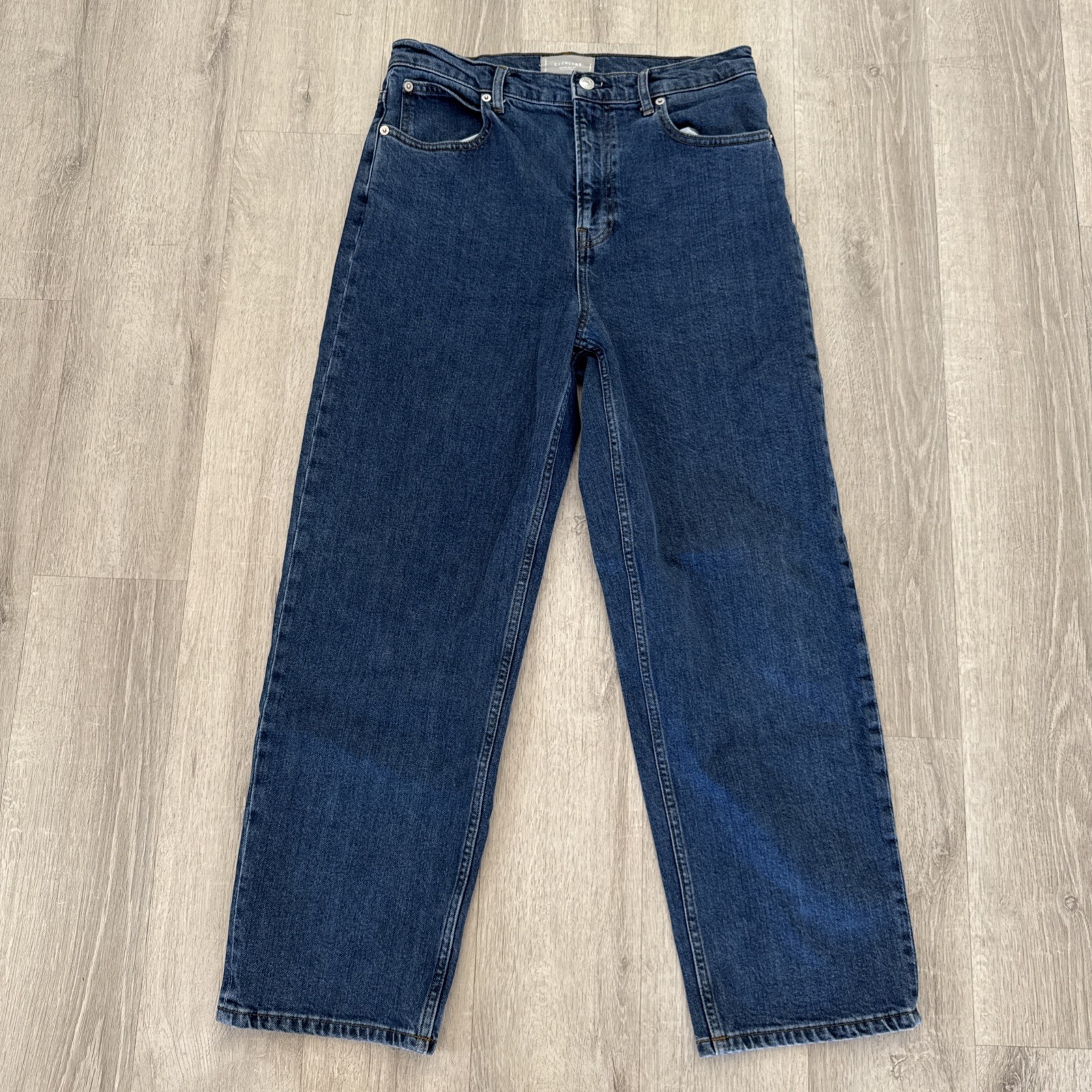 Everlane The Way-High Jean Women’s 30 Blue Wide Leg Organic Cotton Denim