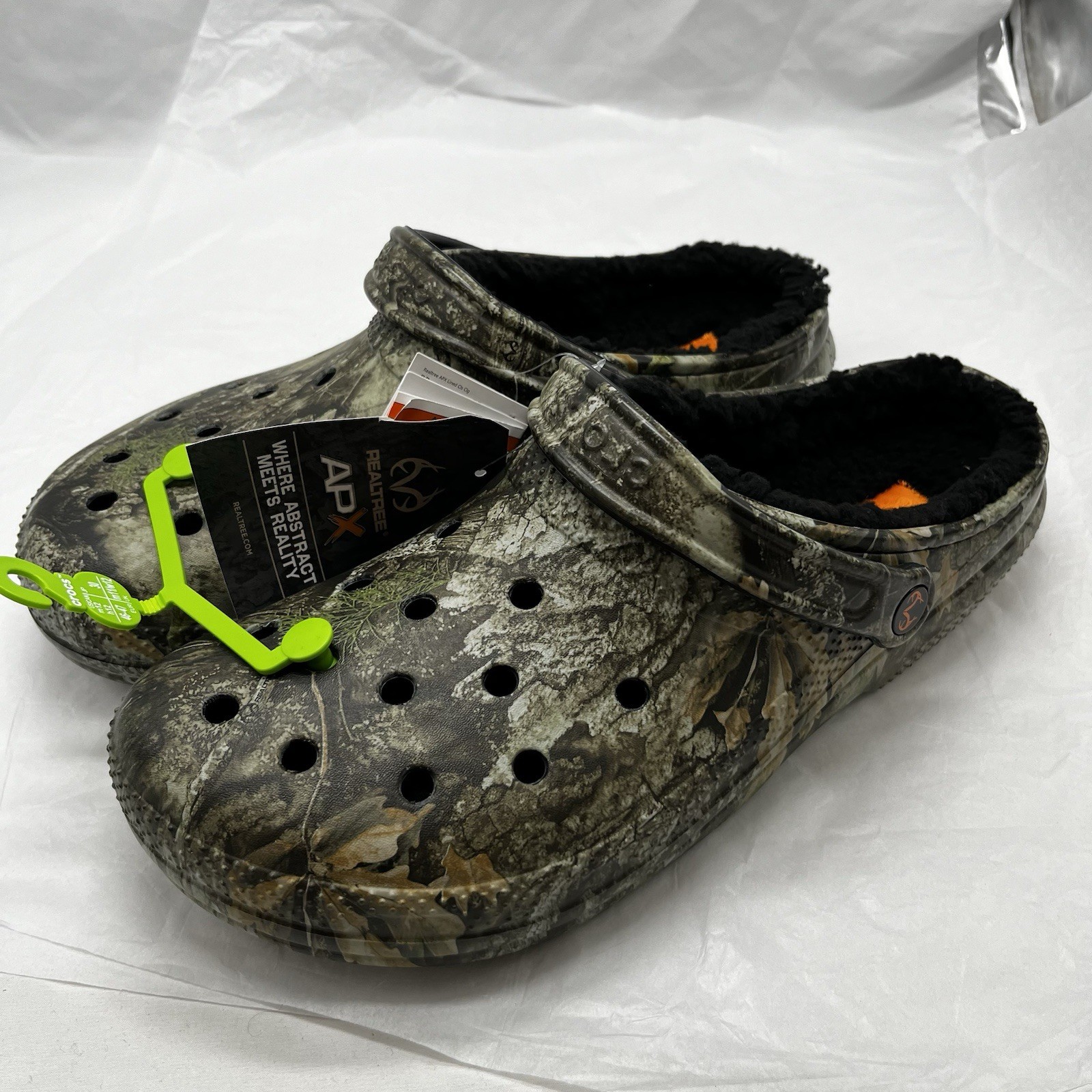 Crocs Classic Lined Clog Realtree APX Camo  Mens 12 210879-90H