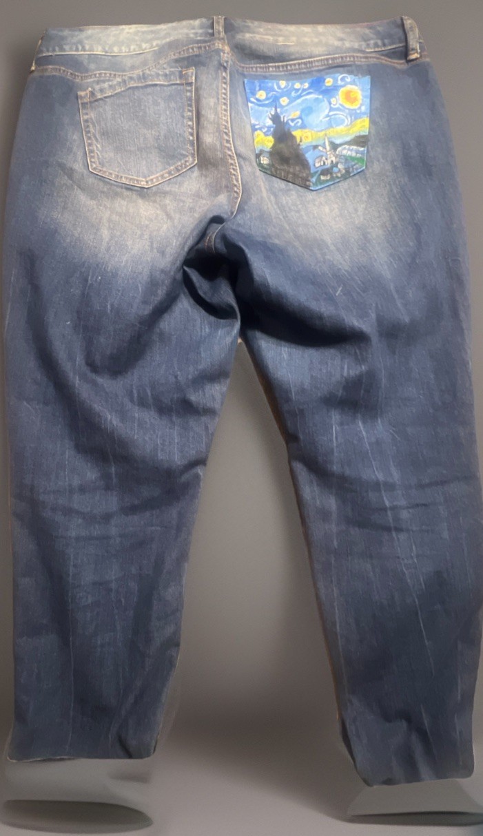 torrid girlfriend doodle art graffiti jeans size 14