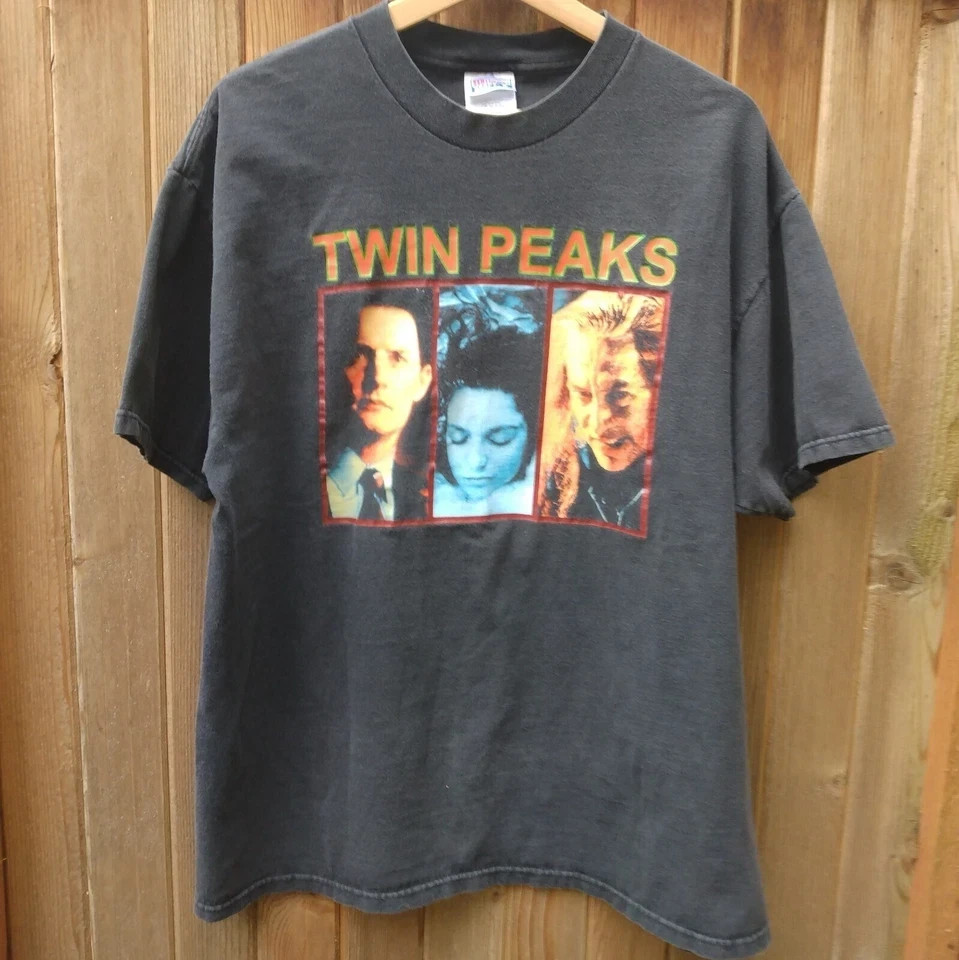 Twin Peaks Graphic Black Cotton T-Shirt Unisex S 5XL