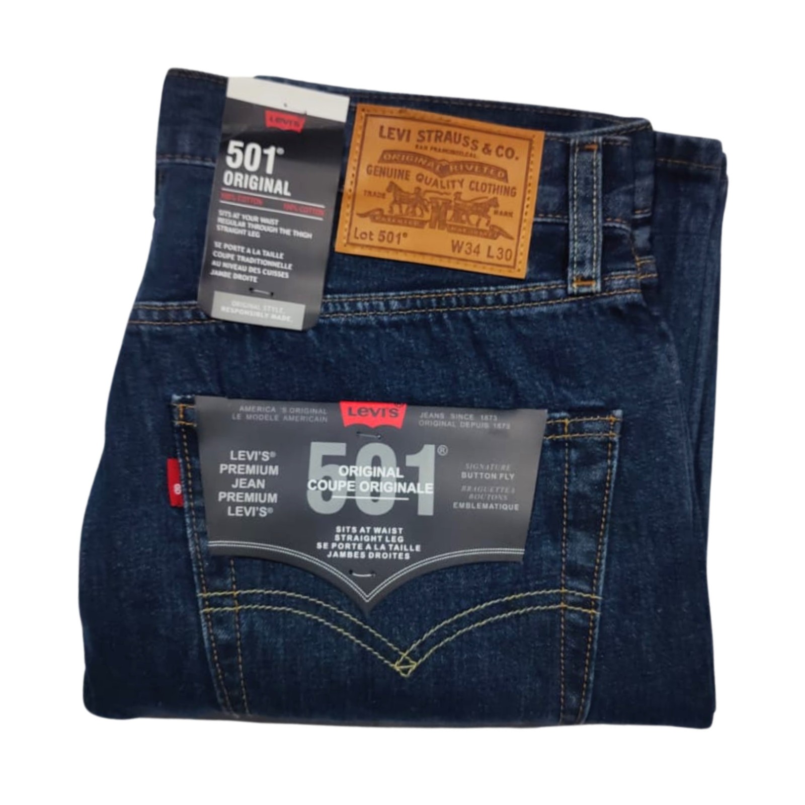 Levis 501 Jeans Men Stretch Denim All Sizes Classic Strait Fit Button Fly