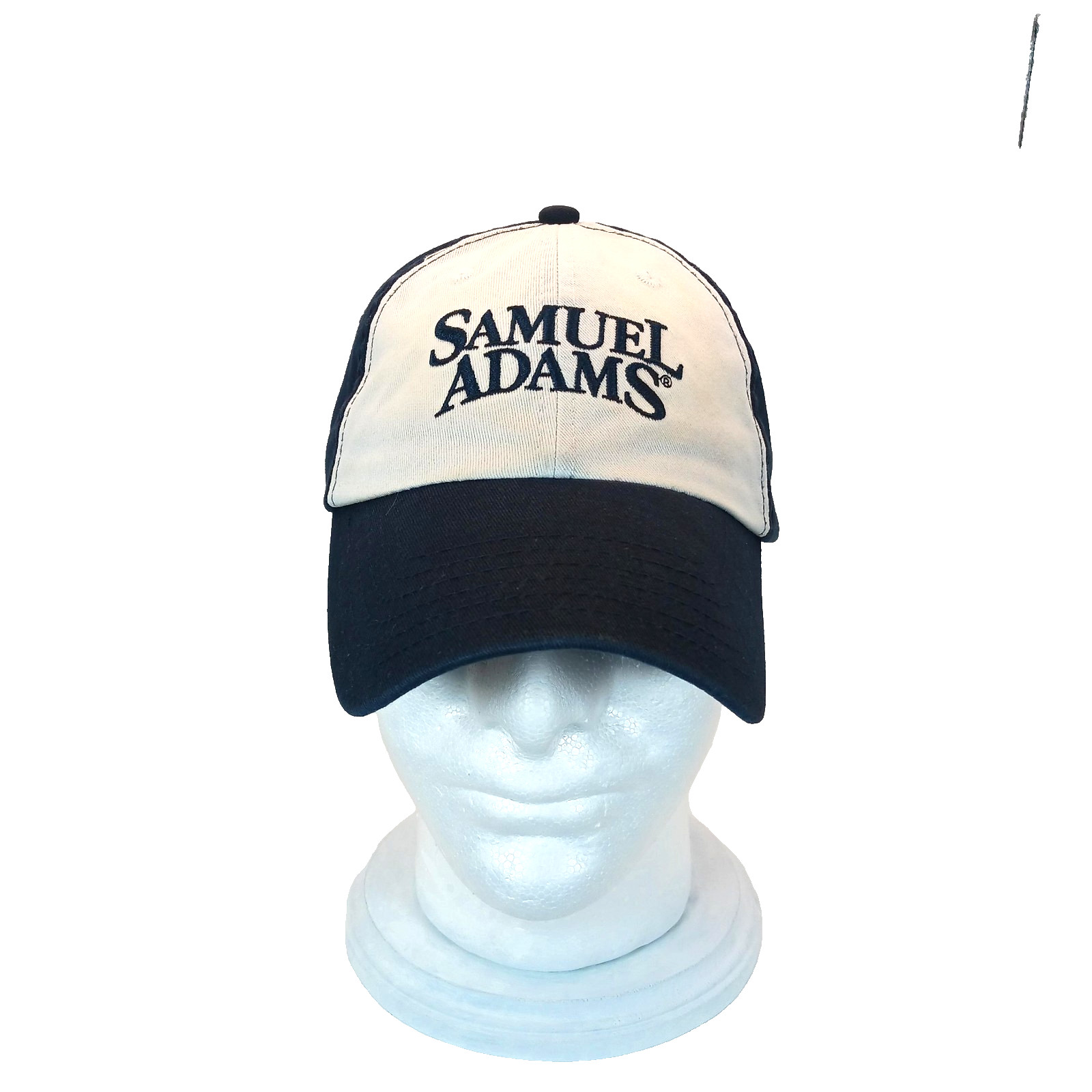 Samuel Adams Beer Hat Blue White Cap Adjustable Strapback 100% Cotton