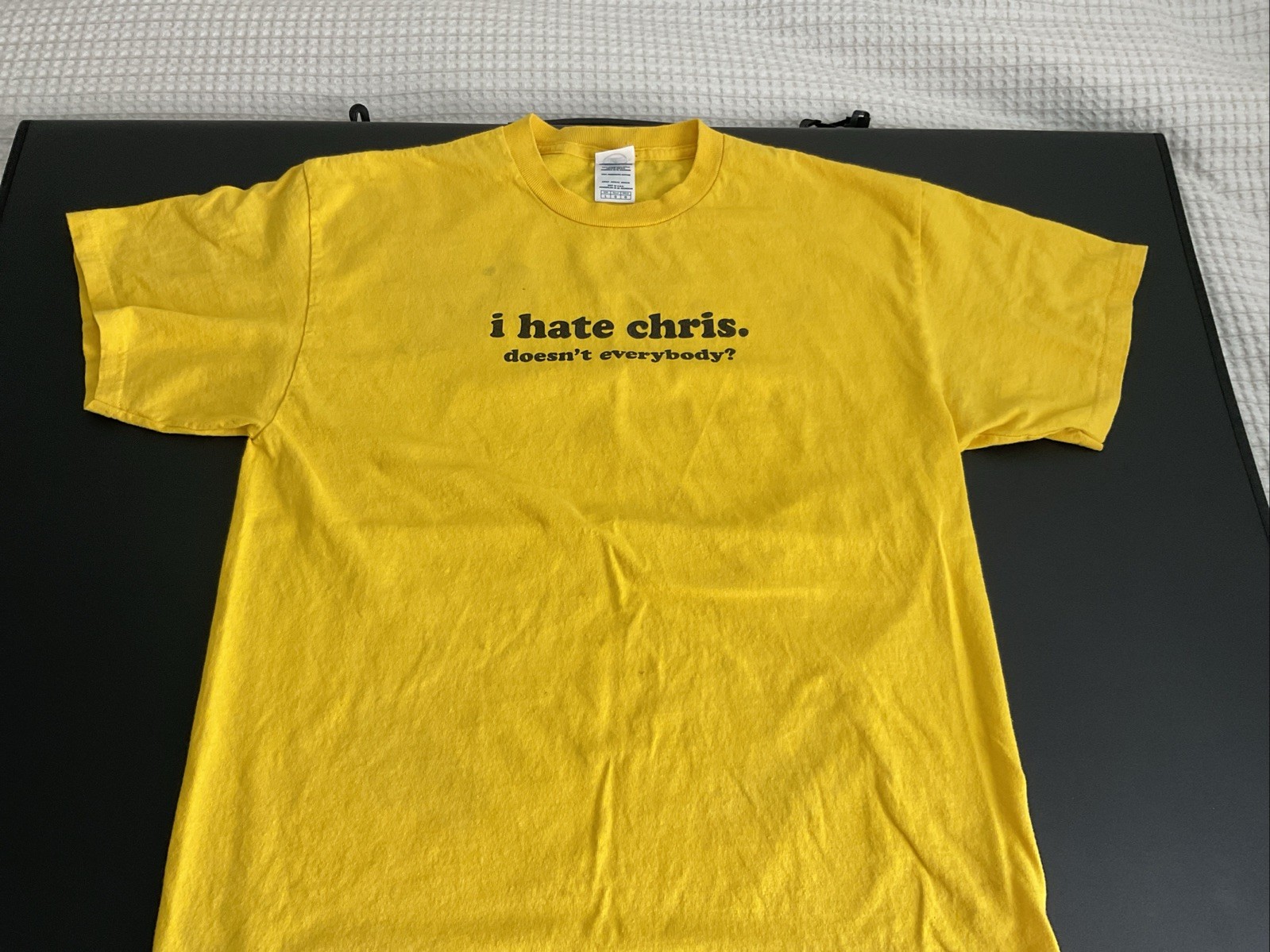 Everybody Hates Chris  Promo T Shirt Vtg 2005 UPN Network Yellow Size L