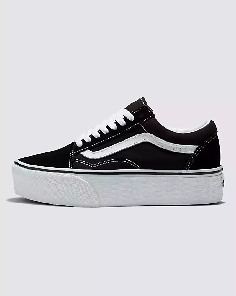 Vans Old Skool Stackform 34mm Women's sneaker Size 6-10  Black, White