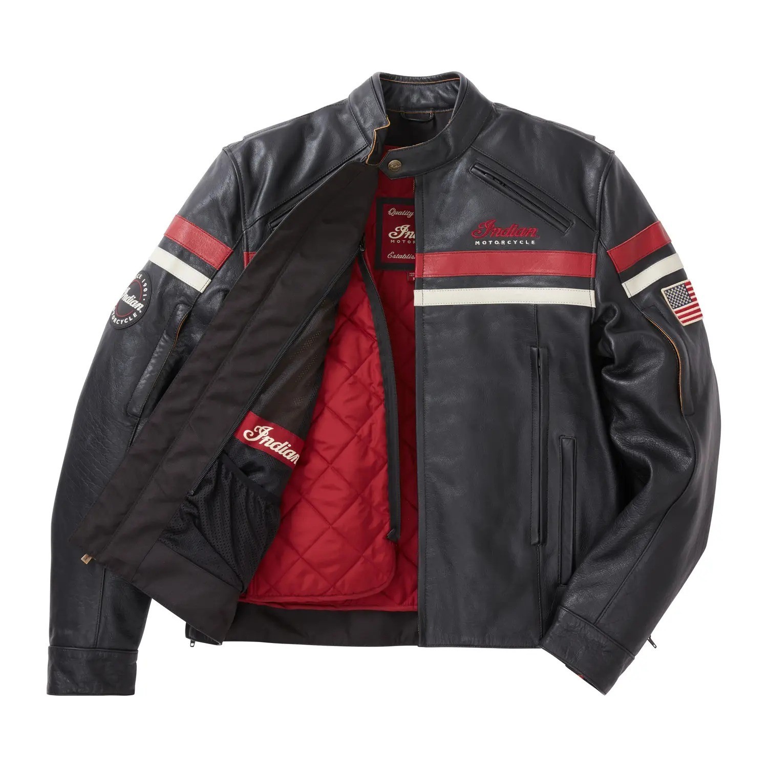 Men\'s Indian Black Motorcycle Biker Rider Real Cowhide Leather Handmade Jacket