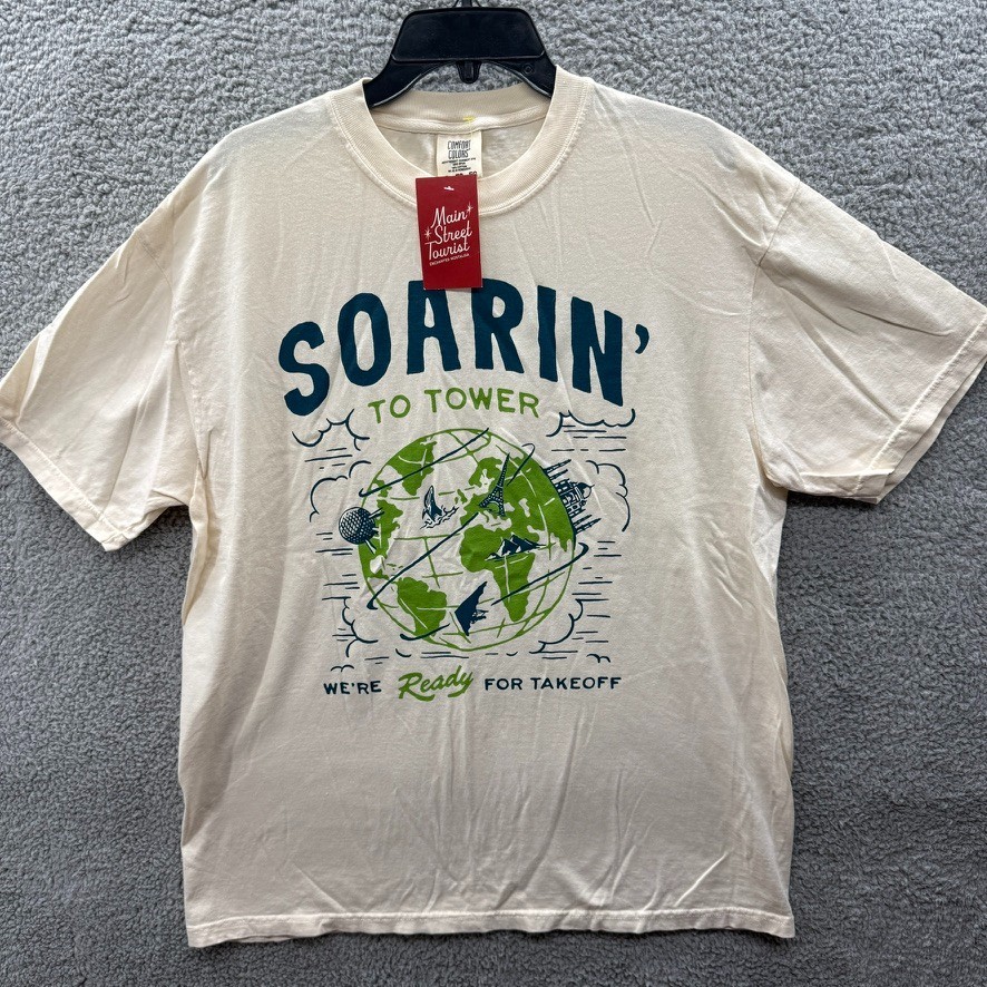 New Disney Parks T-shirt XL Sky Commander Soarin Around The World - We\'re Ready