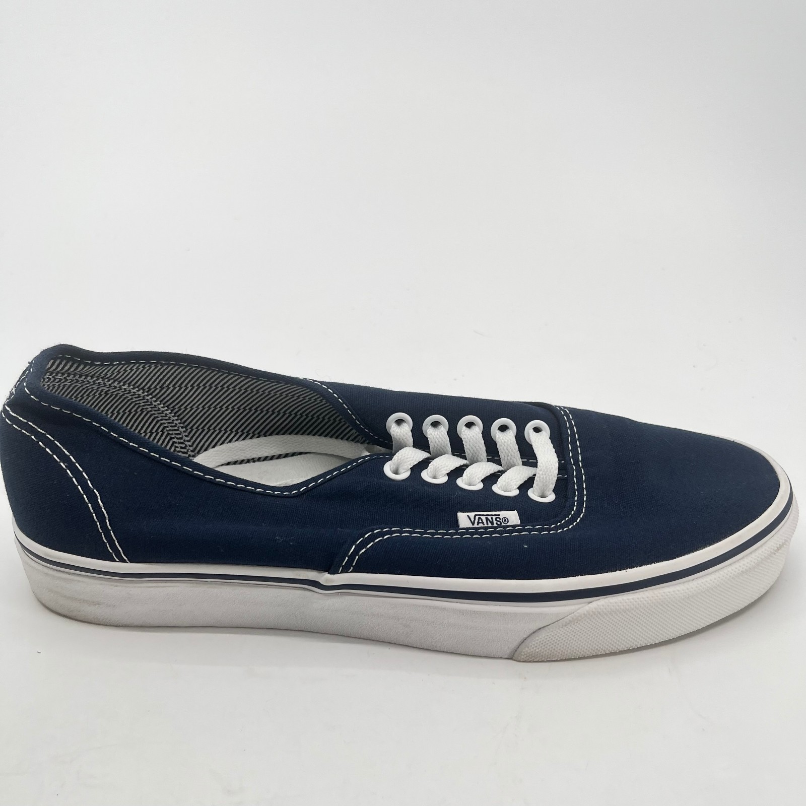 Vans Authentic Lo Pro Mens Size 9.5 Womens 11 Navy Athletic Skate Shoes Sneakers