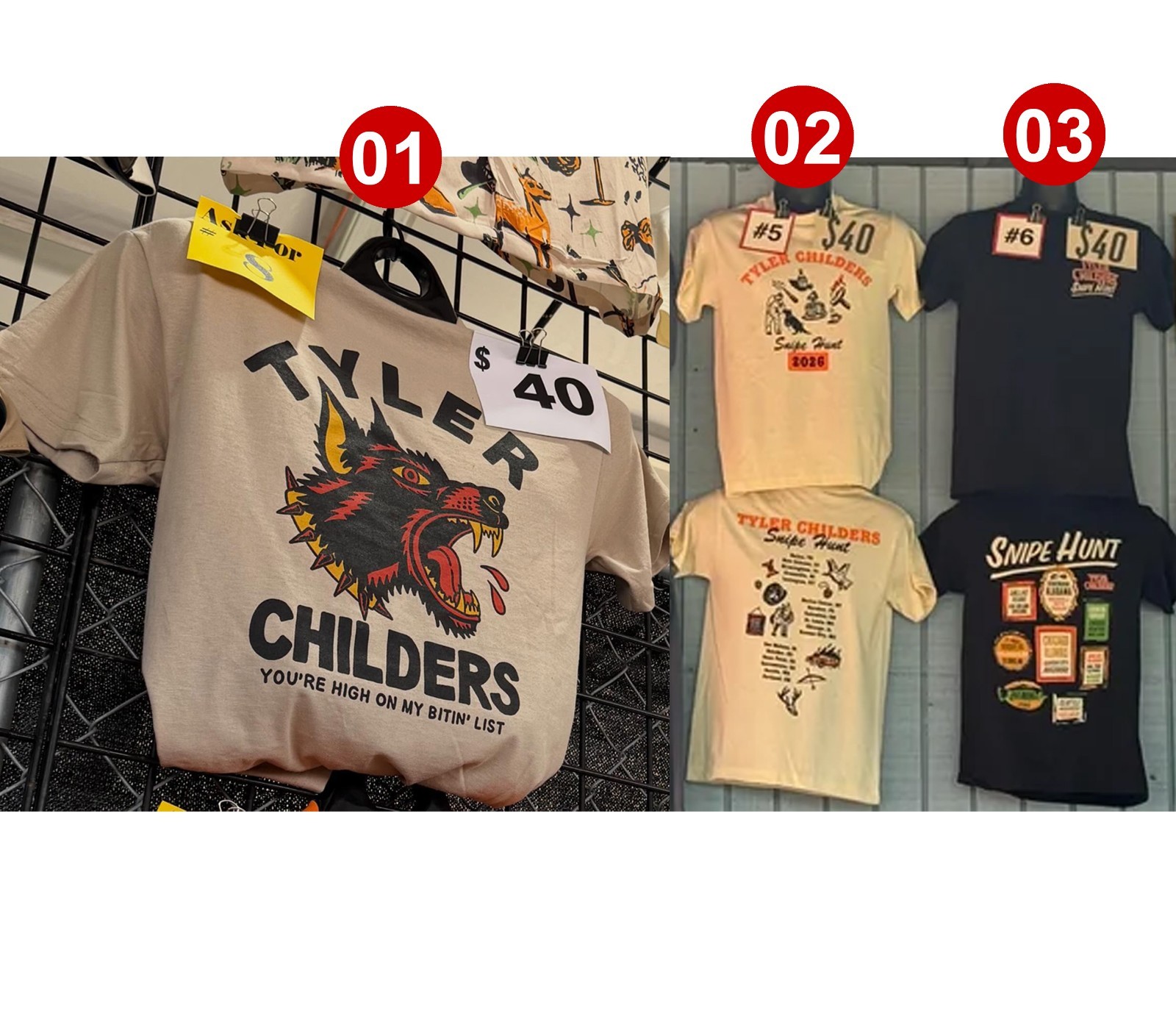 Tyler Childers Snipe Hunt Tour 2026 Country Music Live Concert T-Shirt