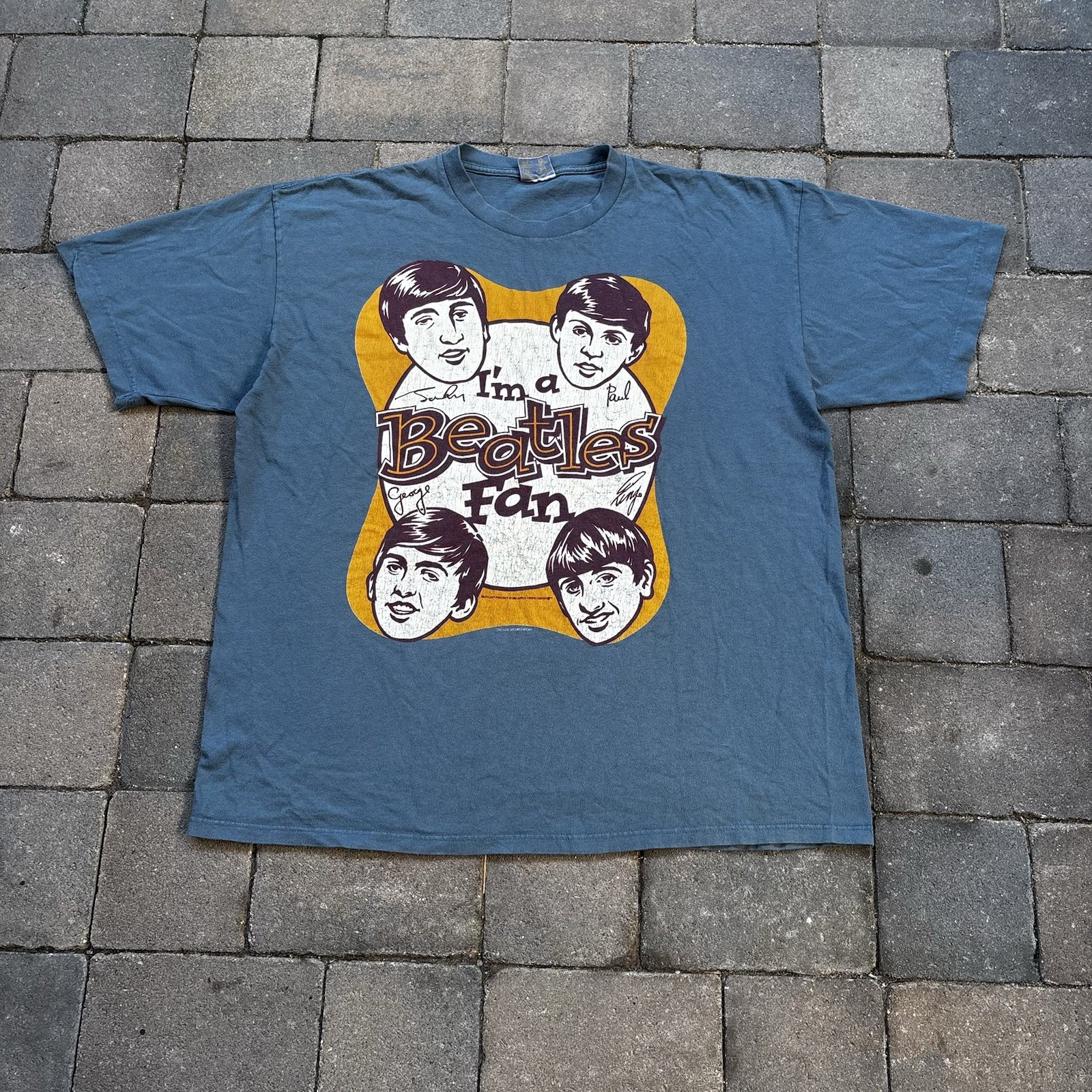 Vintage The Beatles “I’m a Beatles Fan” Size XL 90\'s Band T Shirt 1995