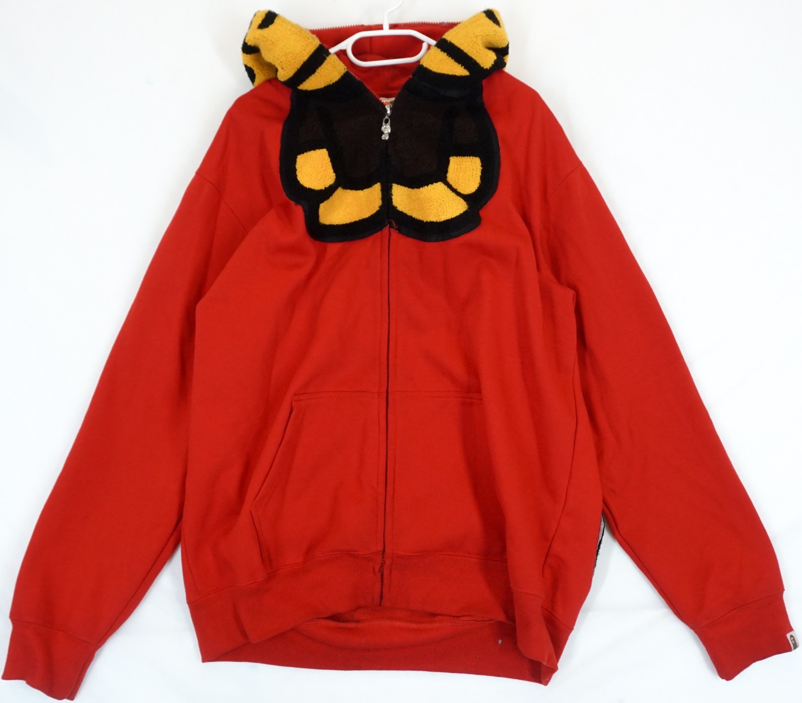 Vintage Bathing Ape Baby Milo Red Full Zip Hoodie Size 2XL