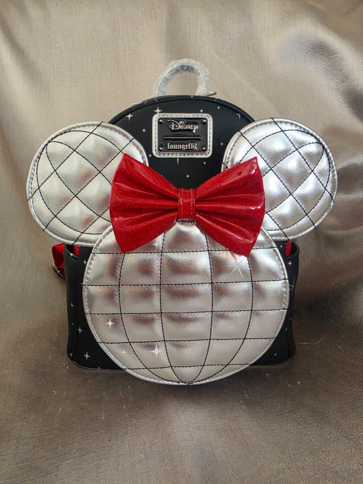 Loungefly Disney Minnie Mouse Disco Metallic Mini Backpack