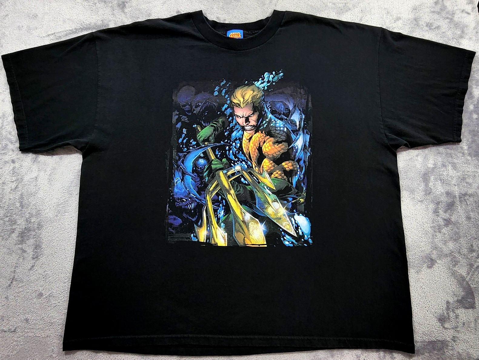AQUAMAN DC Comics T Shirt Justice League Y2K 3XL