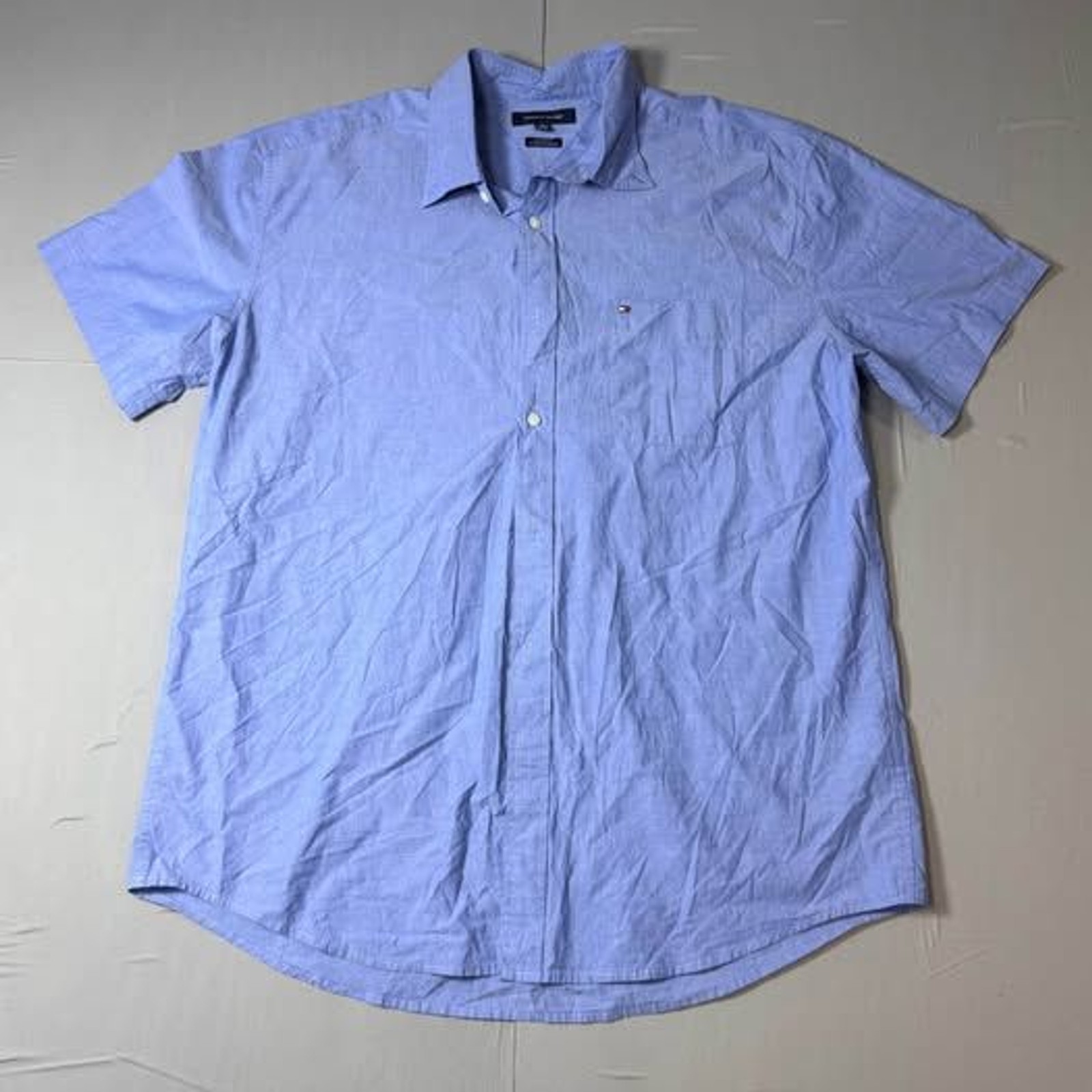 Tommy Hilfiger Classic Fit Short Sleeve Button Down Shirt XL