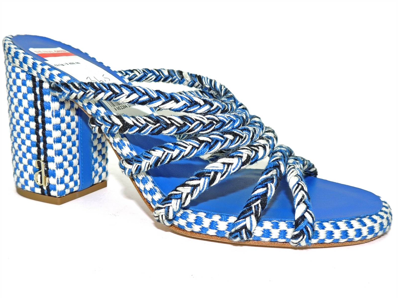 Antolina Women\'s Elie.058 Woven Block Heel Slide Sandals US 6.5 - IT 36.5