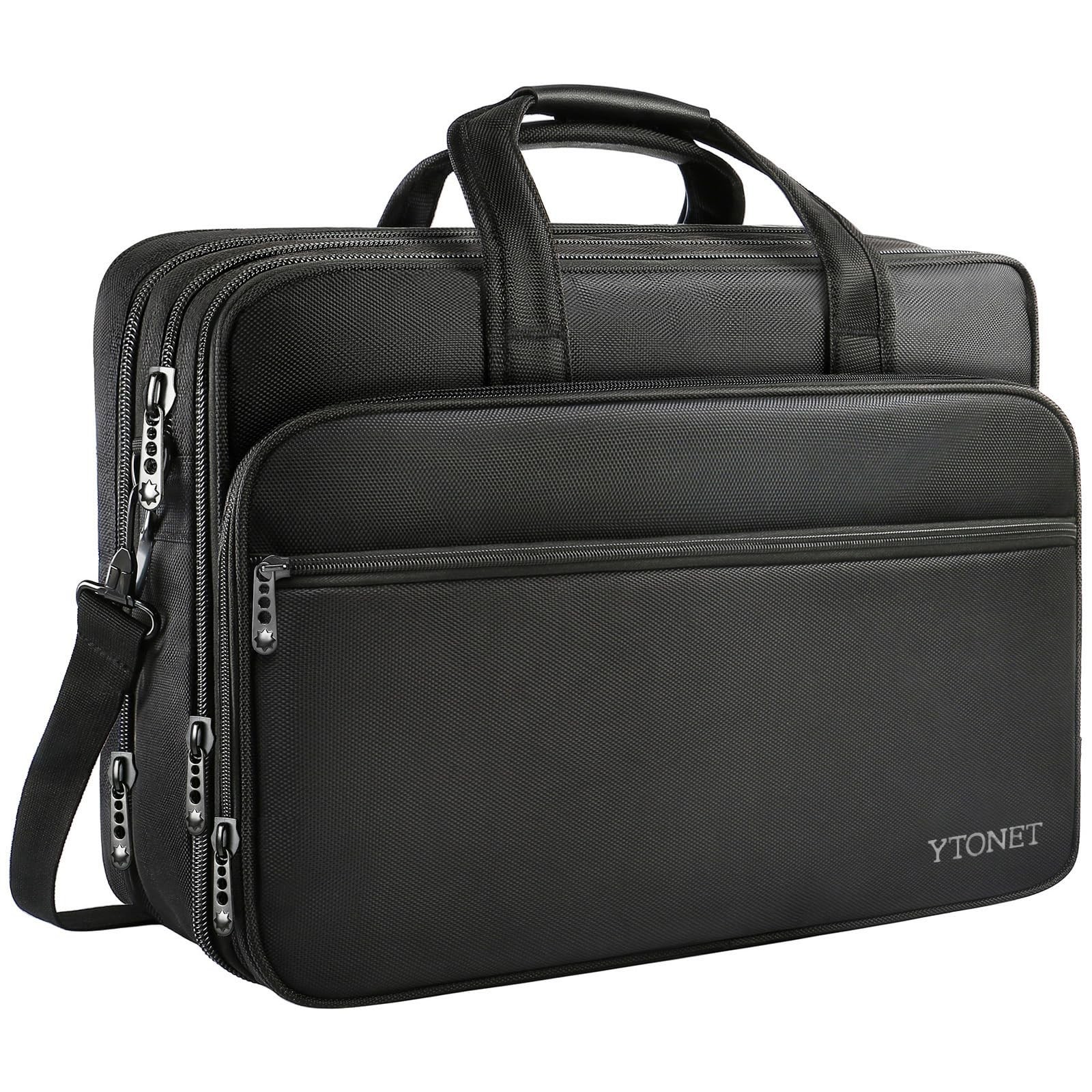 Ytonet Laptop Briefcases for Men, 17 Inch Expandable Briefcase Computer Bags ...