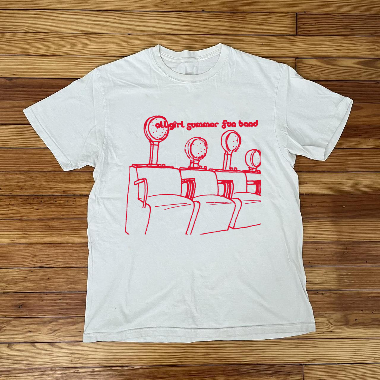 Rare All Girl Summer Fun Band  Album White All Size T-Shirt