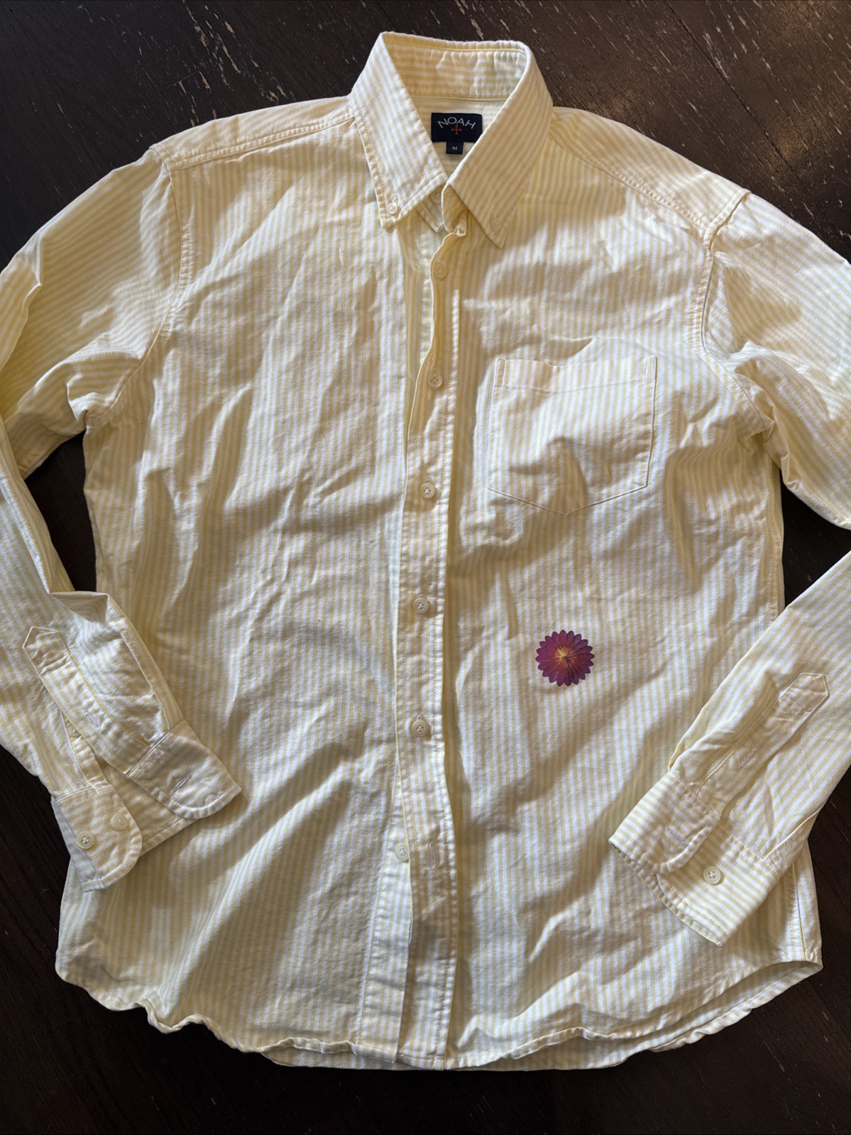 Noah NY X B-52s Button Down Shirt Yellow M
