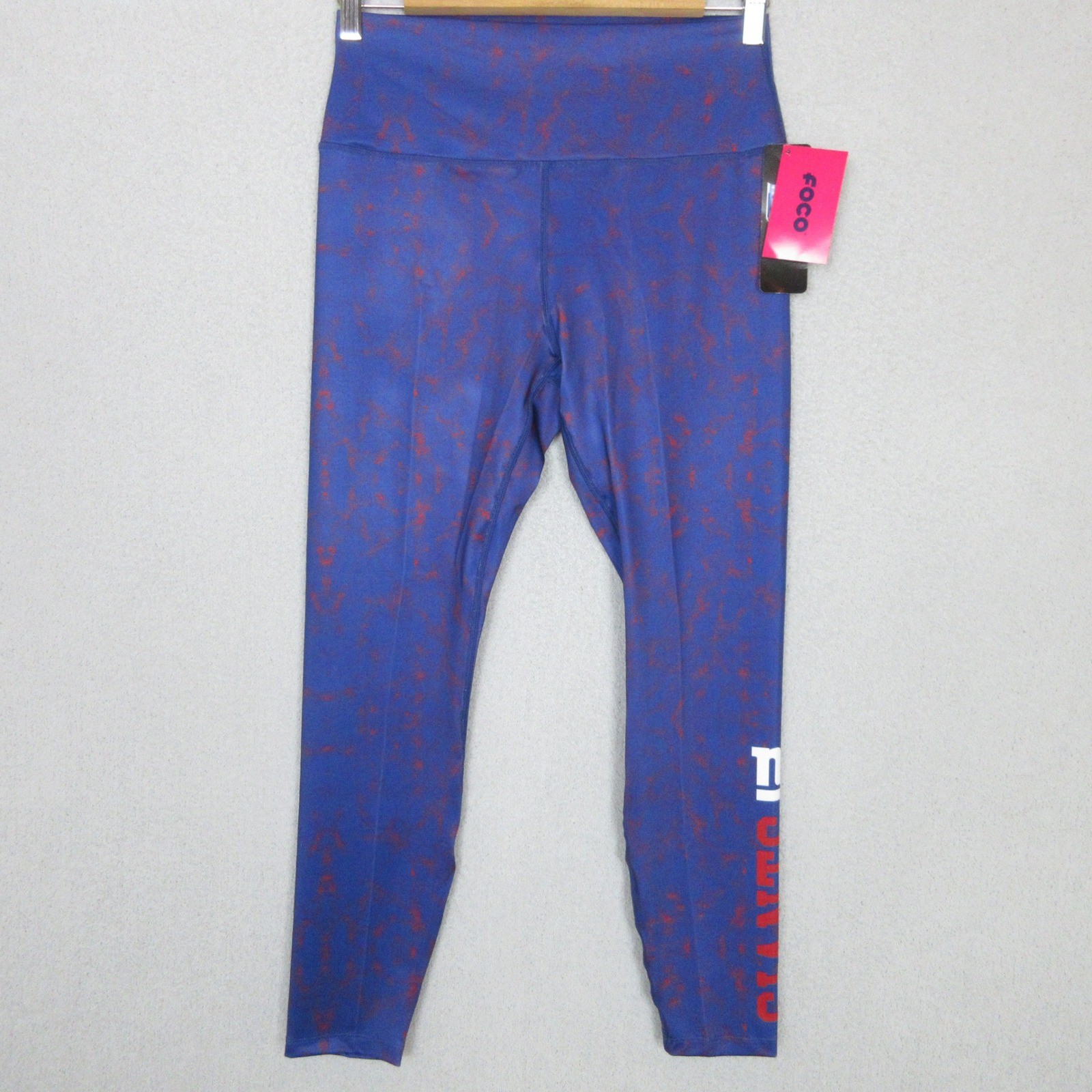 FOCO Women\'s NFL Ladies Team Color Tie Dye Leggings New York Giants Large
