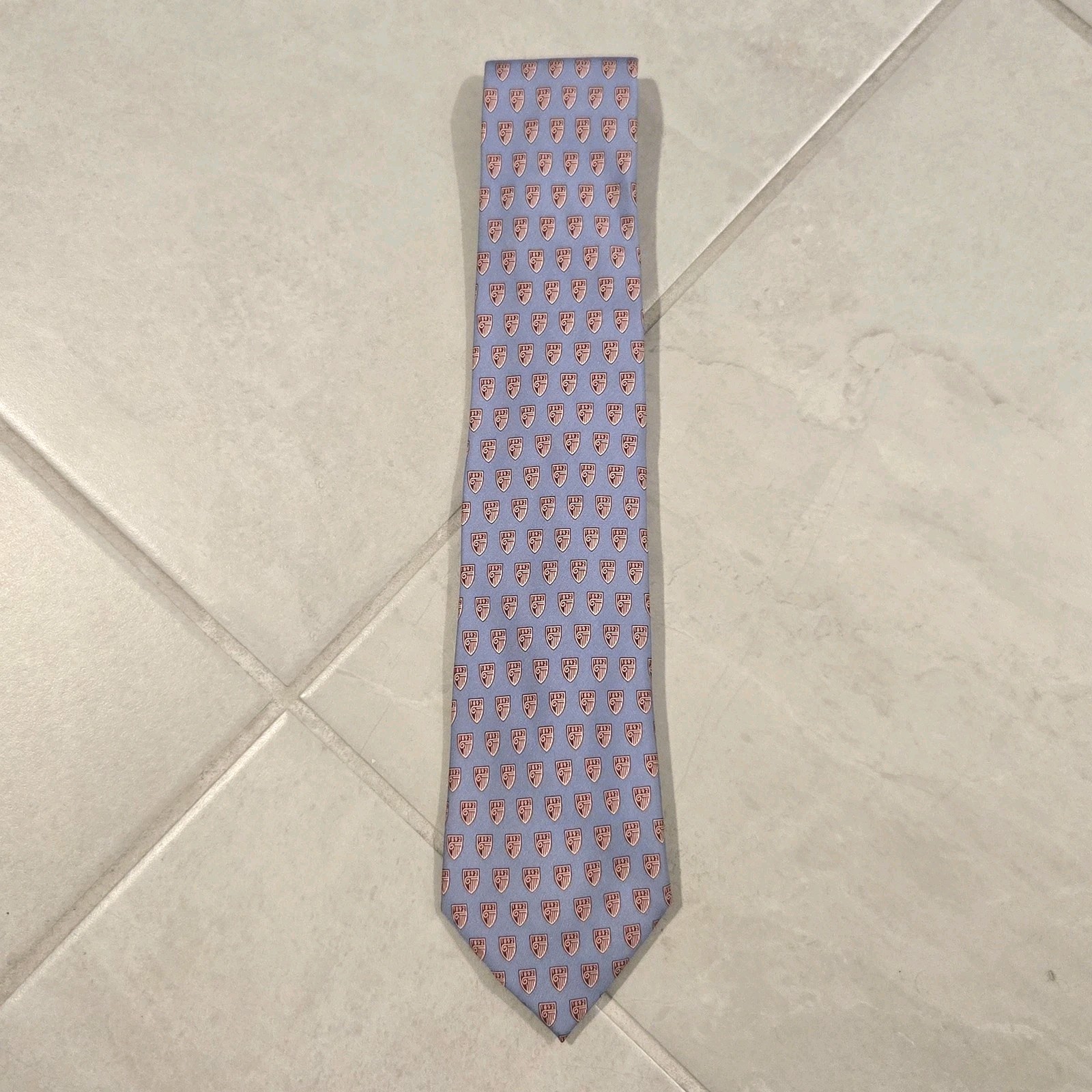 Vineyard Vines Custom Tie Mens One Size Blue Strayer University Logo Silk