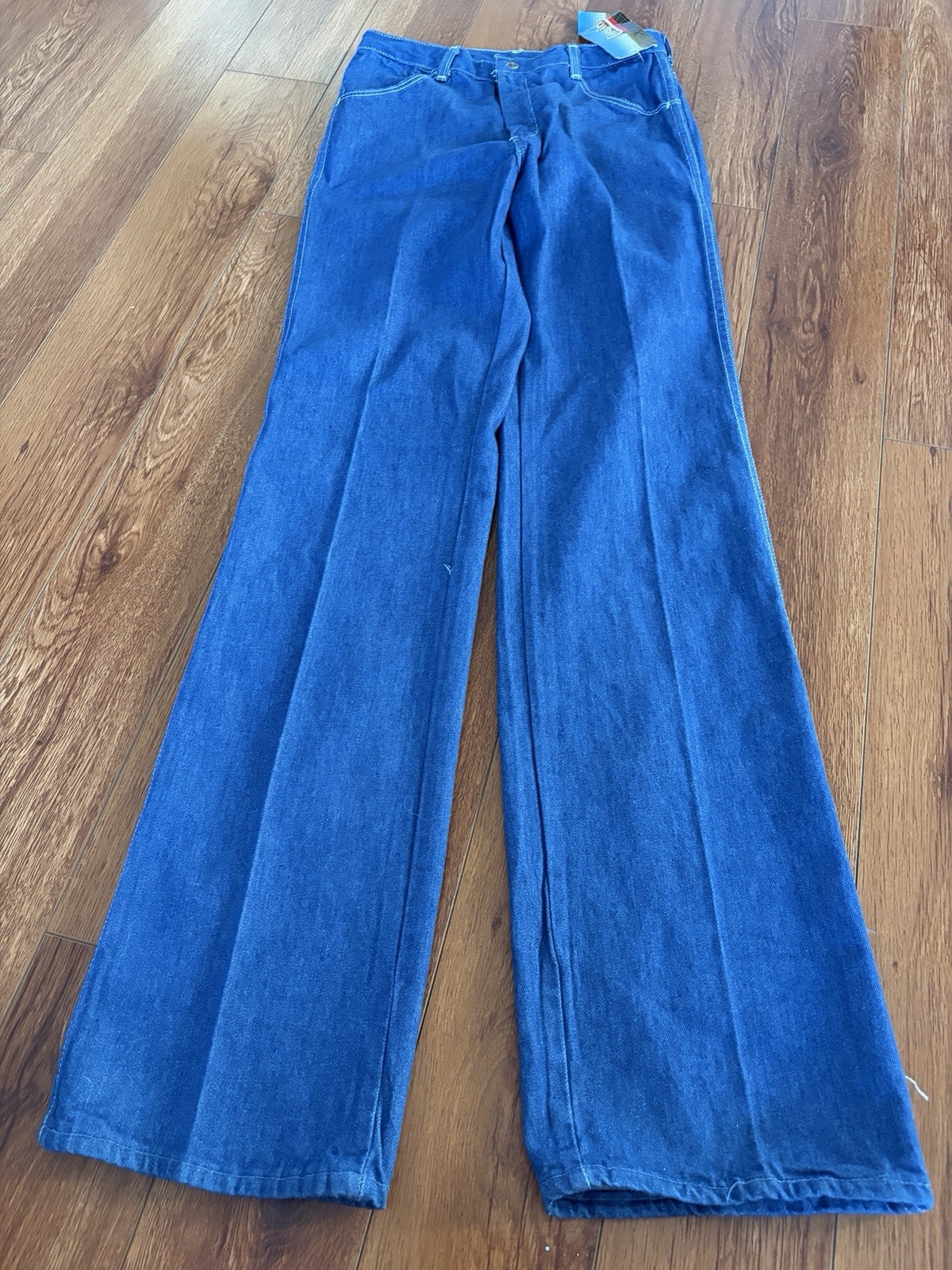Vintage Live Ins Jeans 28 Long Blue Flare Bell Bottom USA Cotton Deadstock Tags