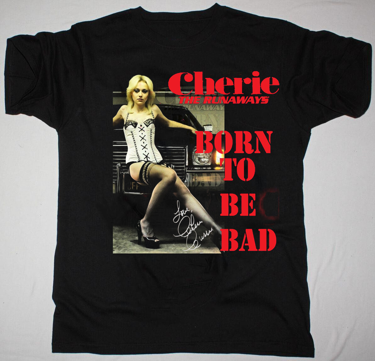 Rare Cherie Currie The Runaways Band Gift For Fan Black T-shirt S to 5XL S4093